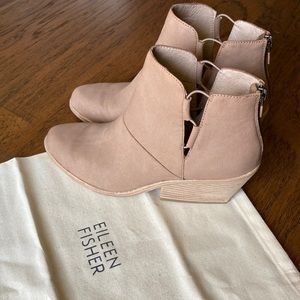Eileen Fisher leather ankle boots